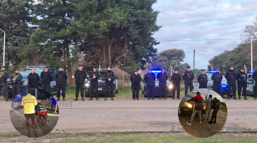 Fray Luis Beltrán: megaoperativo dejó dos detenidos y más de 100 identificados