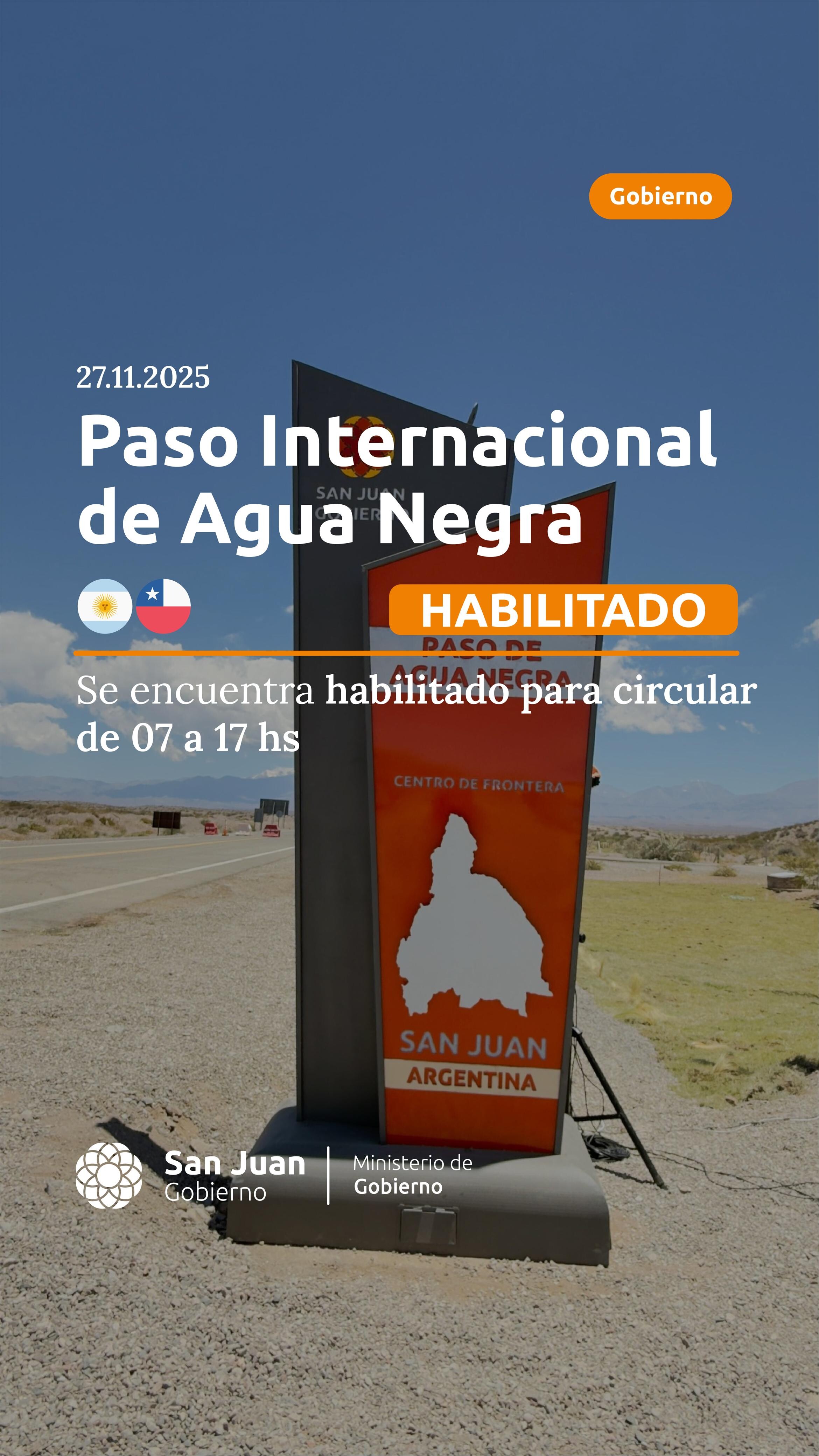 PASO-AGUA-NEGRA-NOVIEMBRE-2025-HABILITADO.jpeg PASO INTERNACIONAL DE AGUA NEGRA: estado del corredor al 29/11/2025