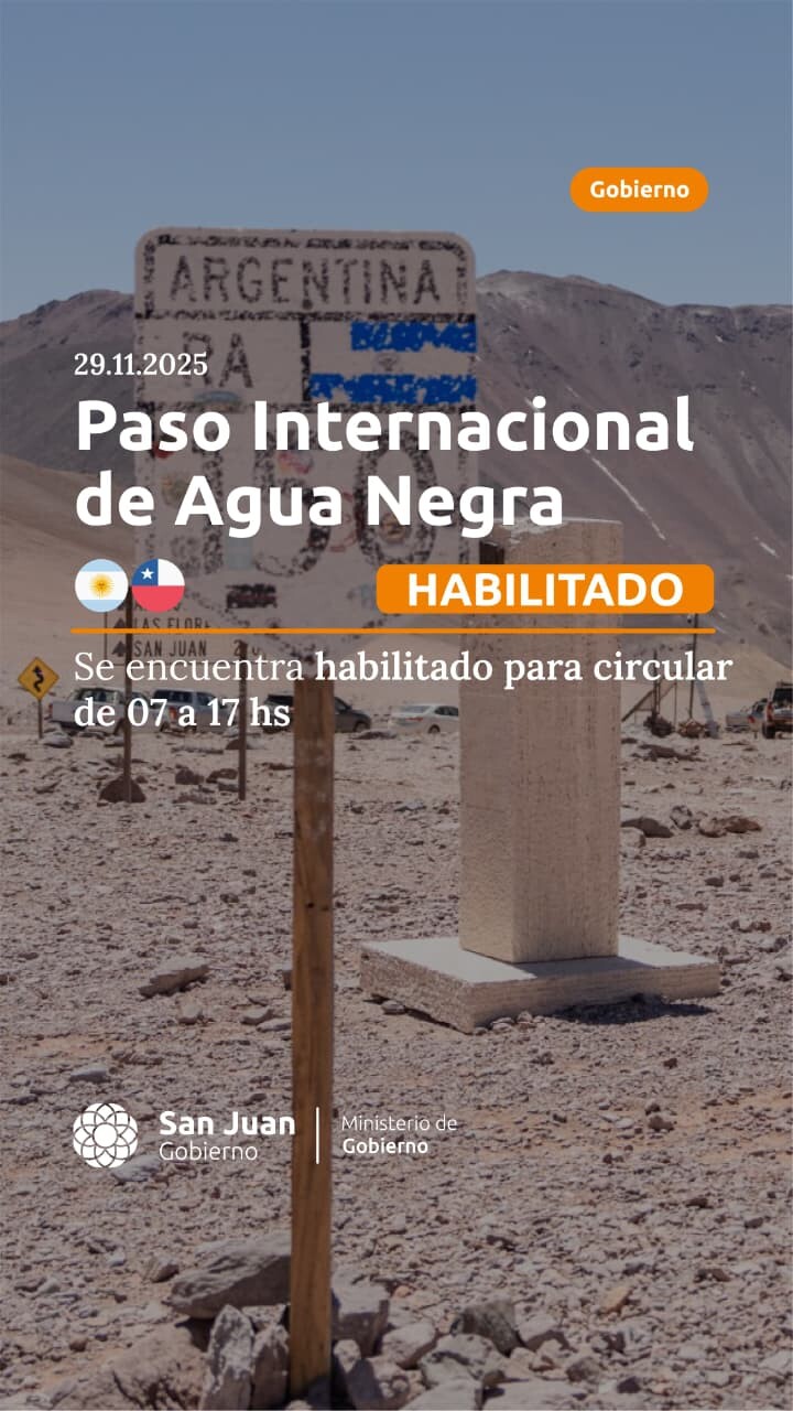 PASO INTERNACIONAL AGUA NEGRA- SAN JUAN – CHILE