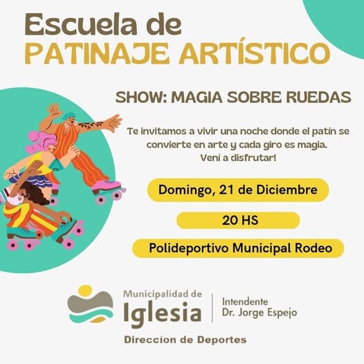 IGLESIA: la Escuela Municipal de Patinaje Artístico te invita a disfrutar de una noche única
