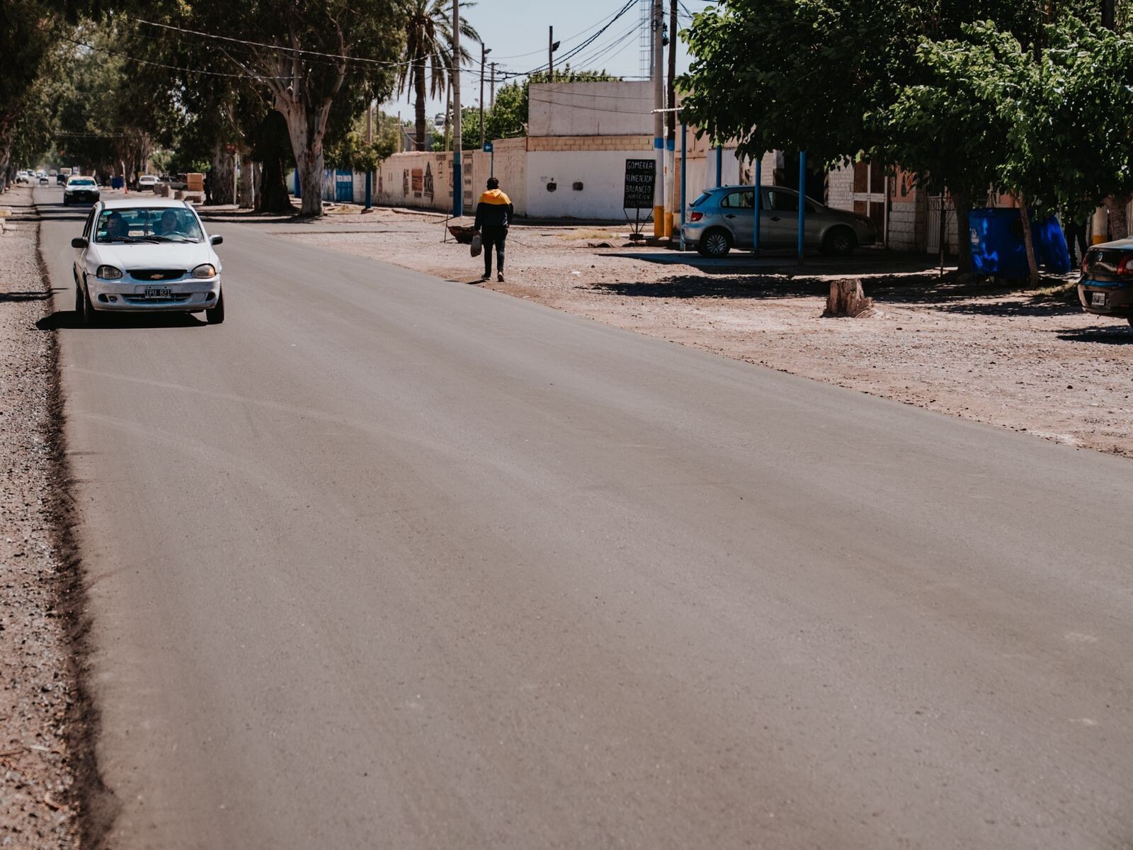 El Gobierno Provincial cumplió con Rawson, en la pavimentación de Calle 5