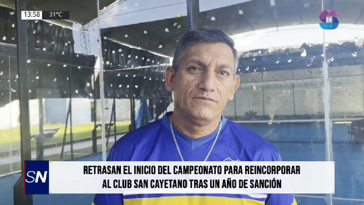 PIRULO CRABA.png Retrasan el torneo local para permitir el regreso de San Cayetano tras su sanción