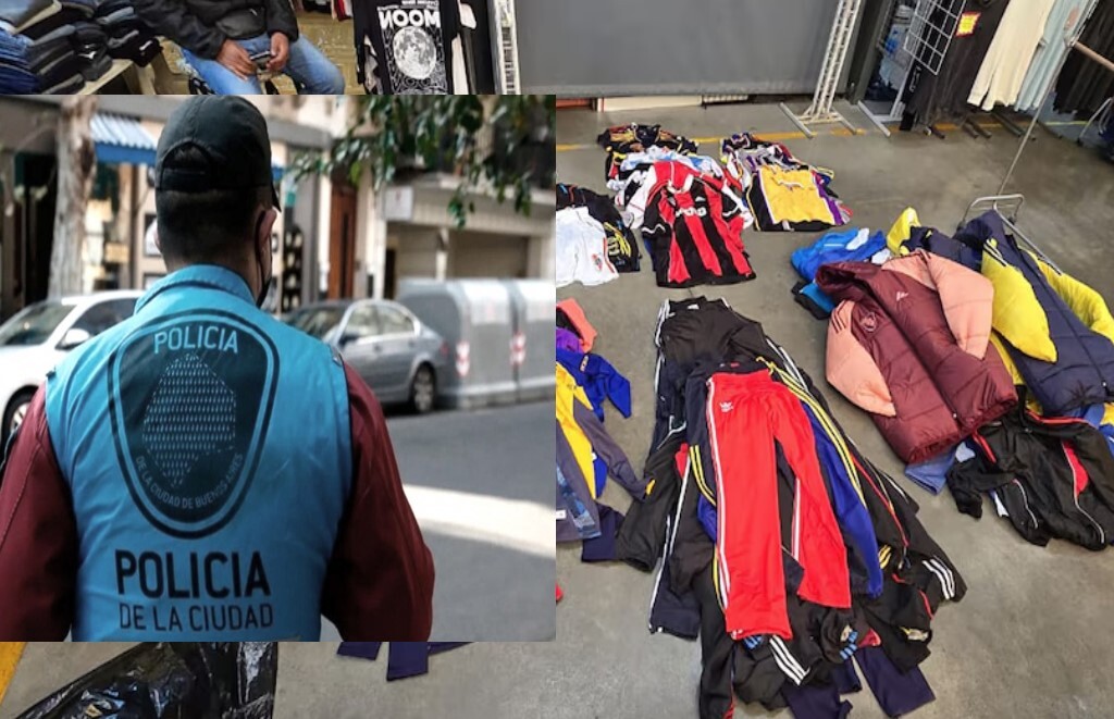 BUENOS AIRES: La Policía de la Ciudad detecta y se llevan 2300 prendas deportivas apócrifas