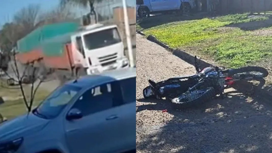 VILLAGUAY: “No hubo un choque previo, el motociclista perdió el equilibrio y cayó debajo del camión”, afirma la Policía