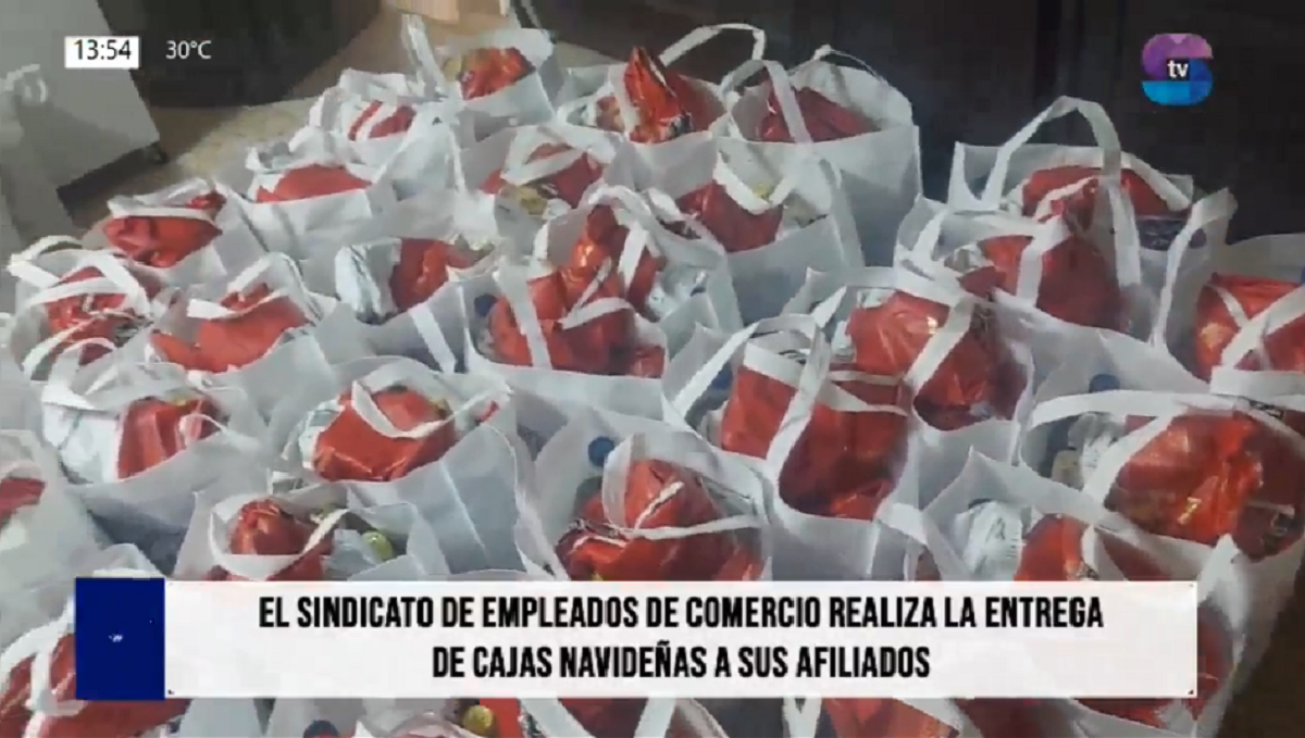 PORTADA SINDICATO.png El sindicato de Comercio comenzó con la entrega del bolsón navideño