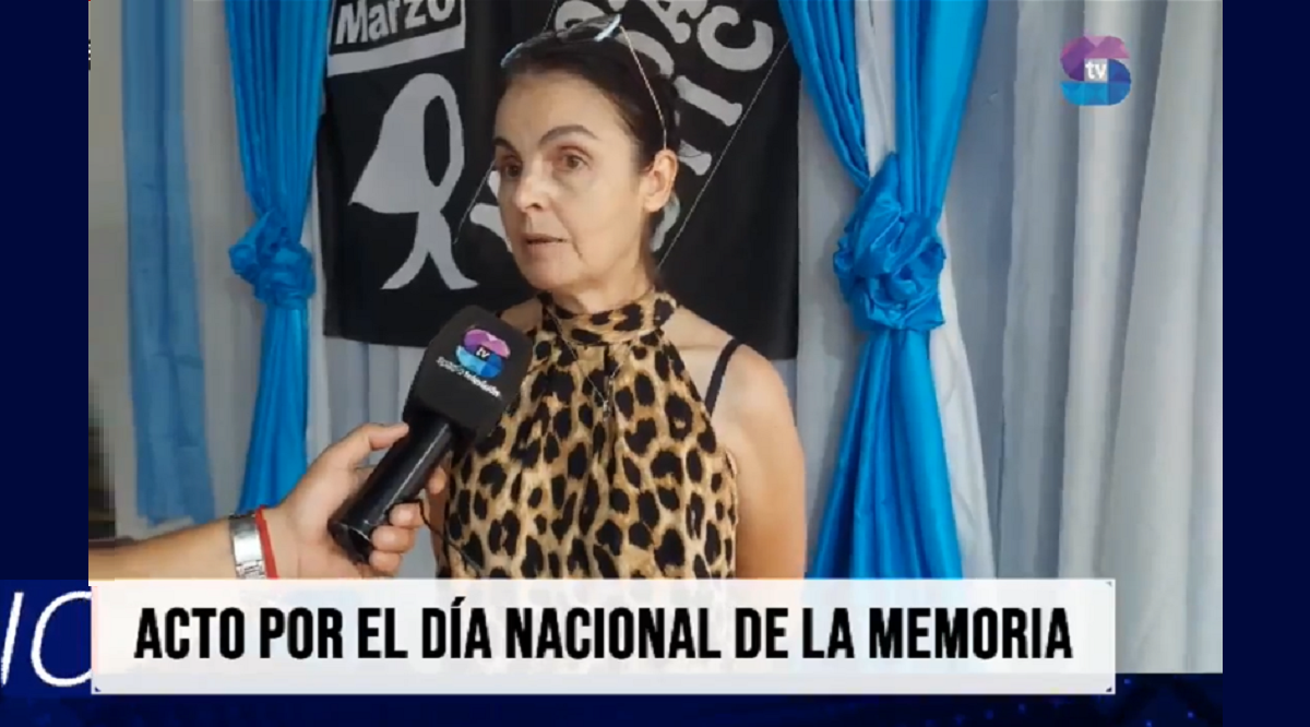 PROFE NORMA AGUILAR.png A cincuenta años del golpe, la memoria se hizo presente en una escuela de Metán