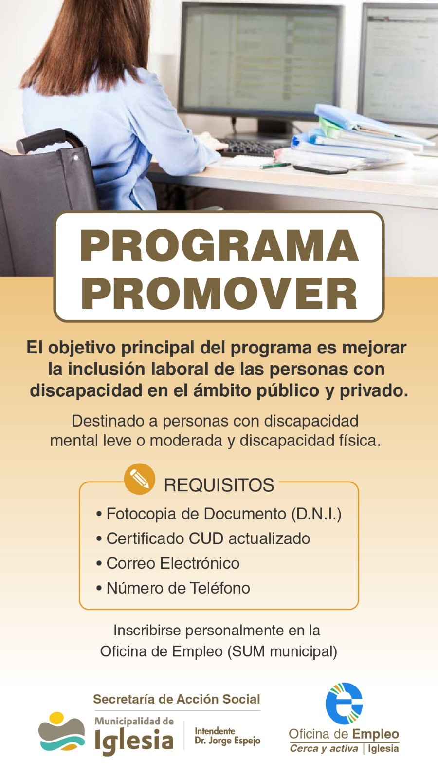 IGLESIA: inclusión Laboral de personas con Discapacidad, «Programa Promover»