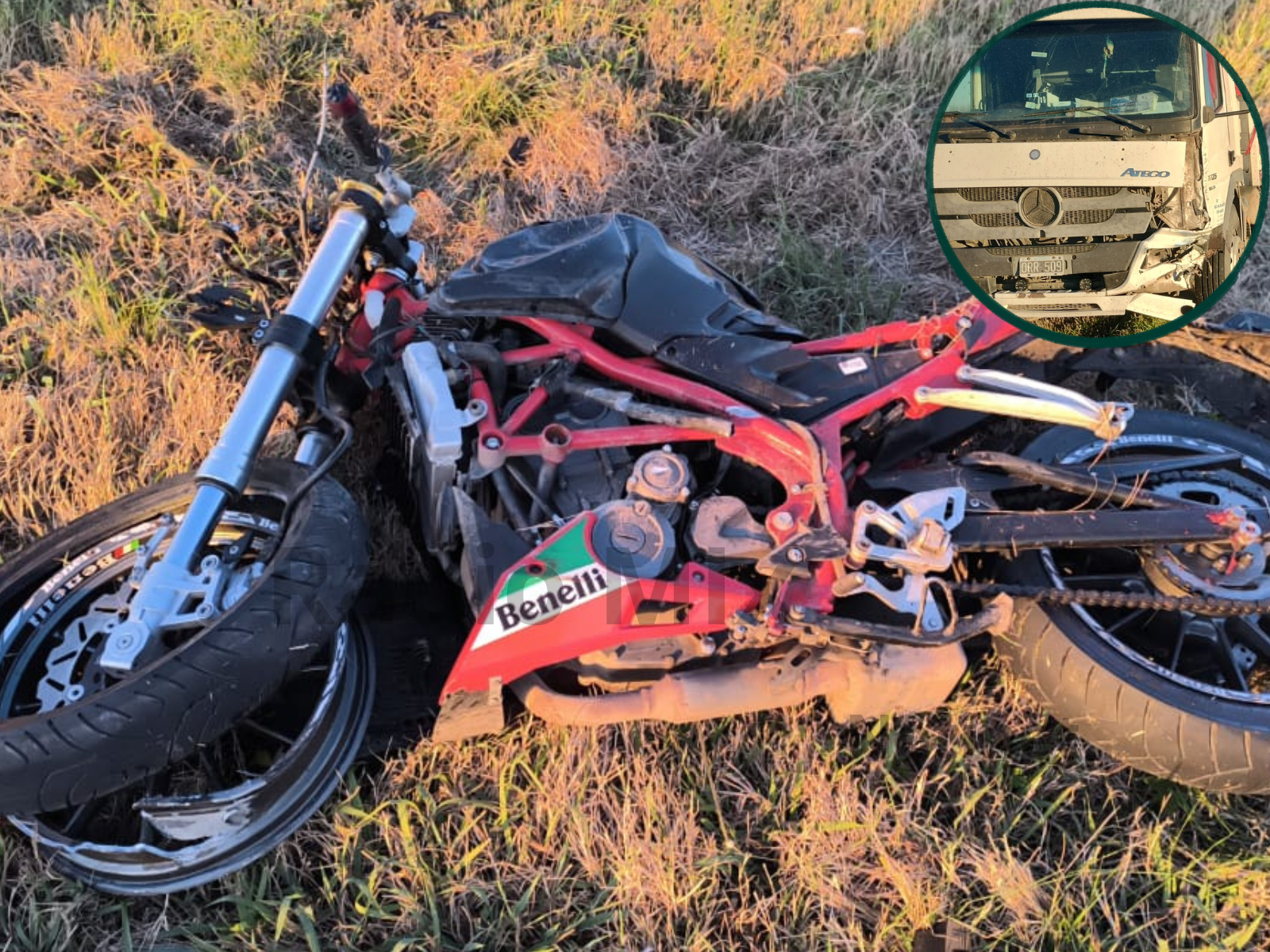 Palacios.png Tragedia en Luis Palacios: un motociclista murió tras chocar con un camión