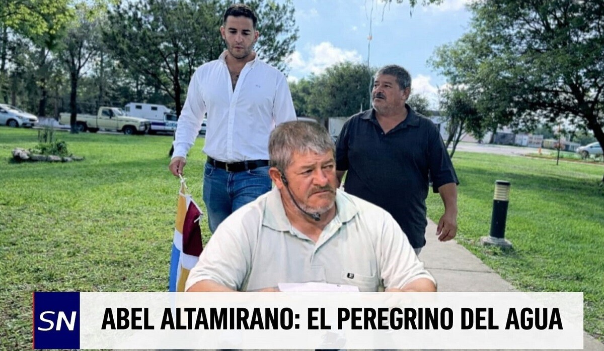 Portada Abel.jpeg Abel Altamirano: la caminata que puso el reclamo por el agua en primer plano
