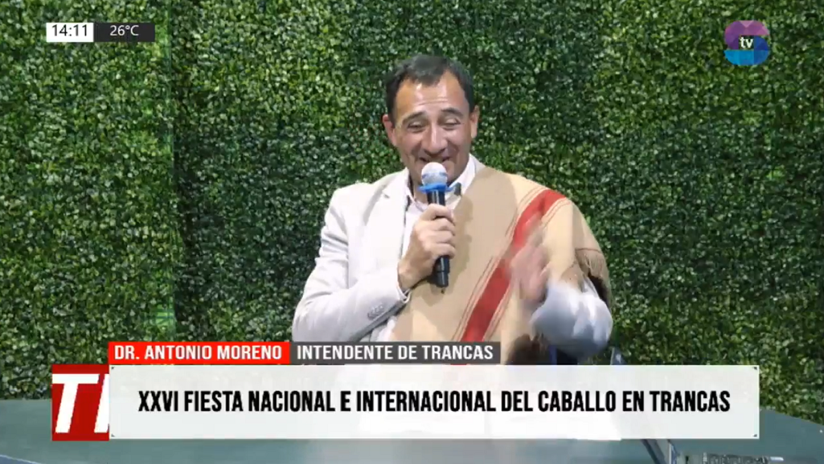 Portada Antonio.png El intendente Moreno destacó la Fiesta del Caballo como emblema cultural de Trancas