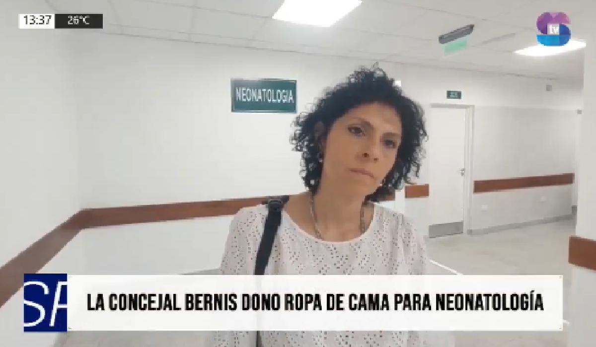 Portada Bernis.png Concejal entregó sábanas al nuevo sector de Neonatología en Metán