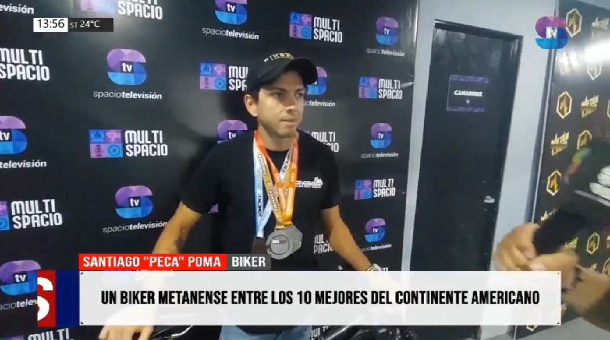 Portada Biker.png Santiago “Peca” Poma: el metanense que se metió entre los diez mejores ciclistas del continente