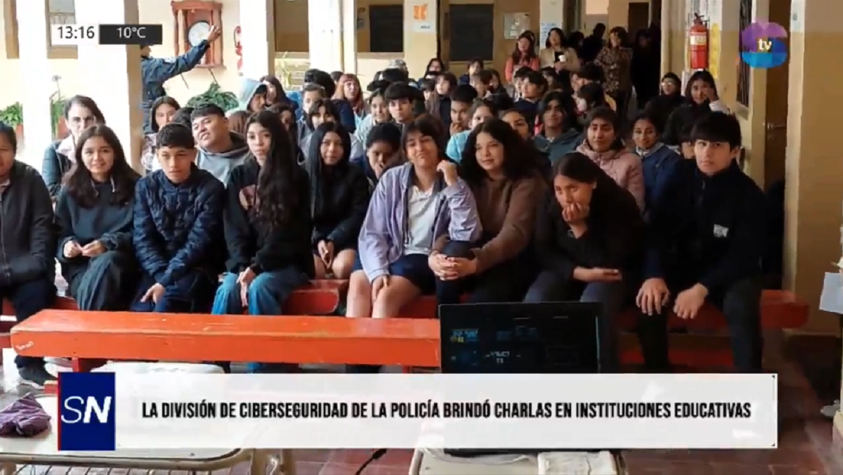 Ciberseguridad: instruyen a jóvenes de Metán sobre riesgos digitales