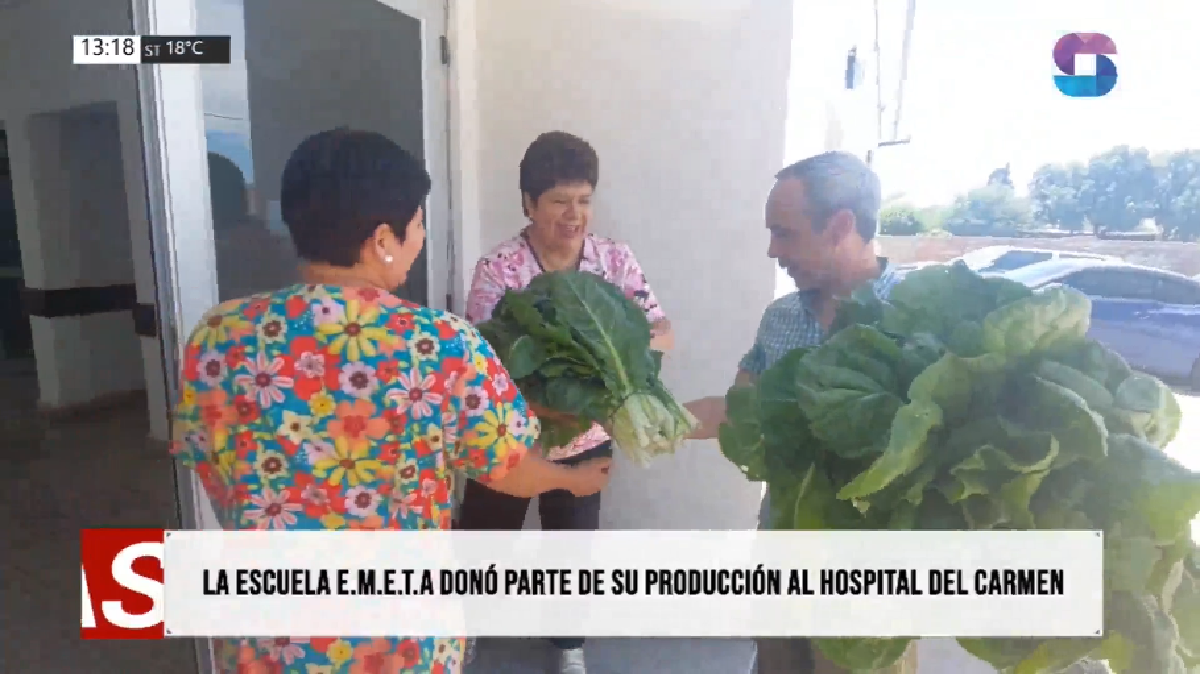 Portada EMETA.png La EMETA donó verduras al hospital y sumó a sus alumnos al trabajo solidario