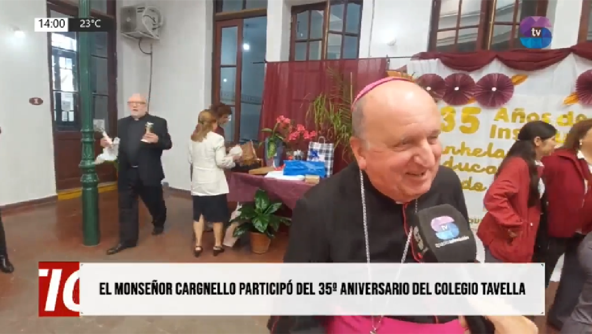 Portada Monseñor.png “La gran obra de la Iglesia es educar»: 35 años del Colegio Tavella en Metán