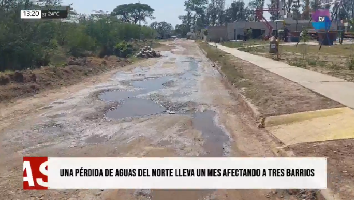 Portada Perdida de Agua.png Pérdida de agua sin control afecta a tres barrios y genera malestar en vecinos de Metán