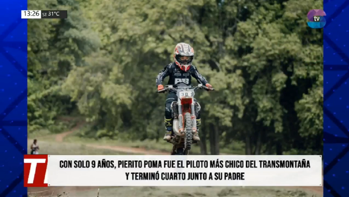 Portada Piero.png Piero Poma, 10 años y cuarto puesto en la carrera de motos más grande del NOA