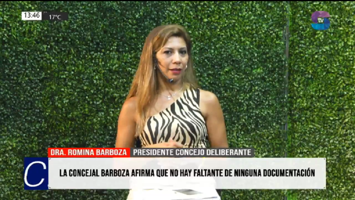 Portada Romina.png Barboza aseguró que toda la documentación del Concejo está resguardada