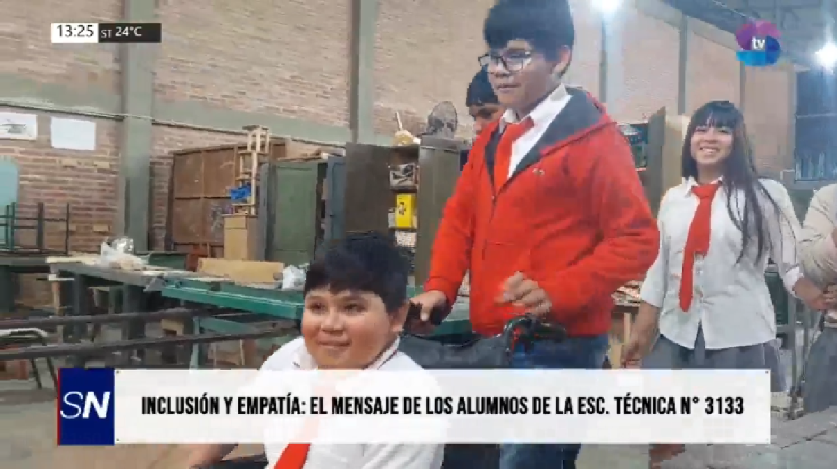 Portada inclusion EET.png Alumnos de la Técnica de Metán construyeron una mesa adaptada para su compañero