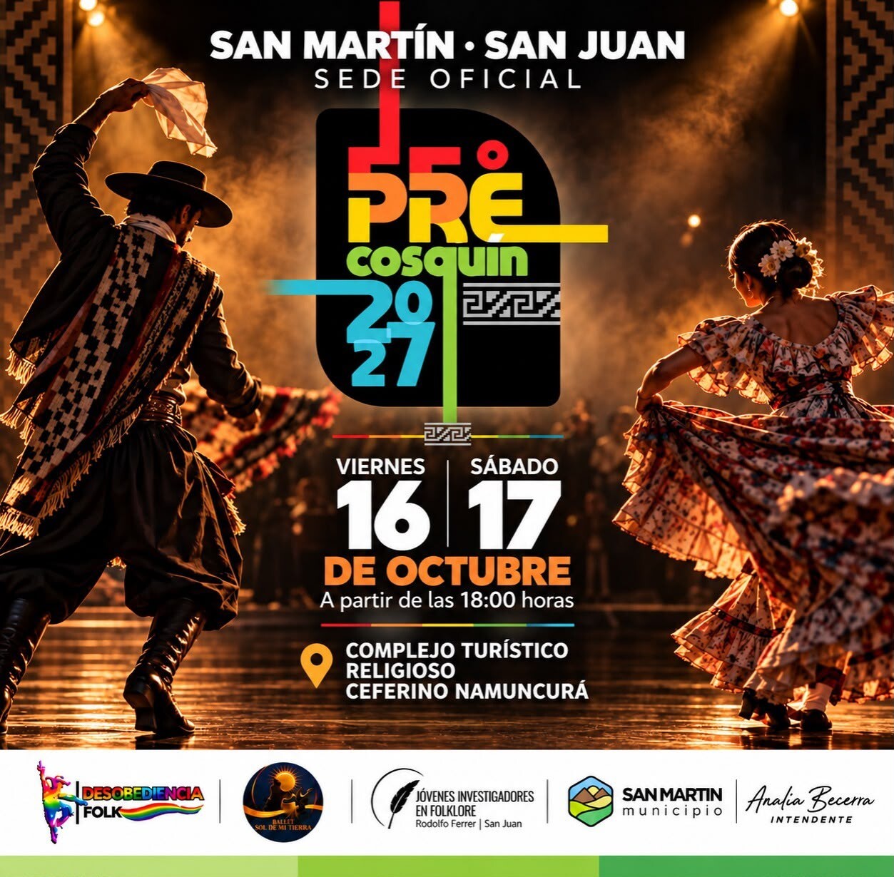 San Martín será sede del Pre Cosquín 2027