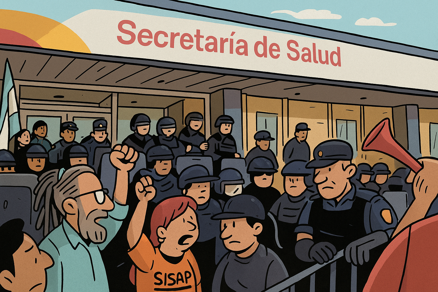 Charla de Empleado Publico: “De los reclamos a la represión, el paro del SISAP marca el desmanejo de la Secretaría”