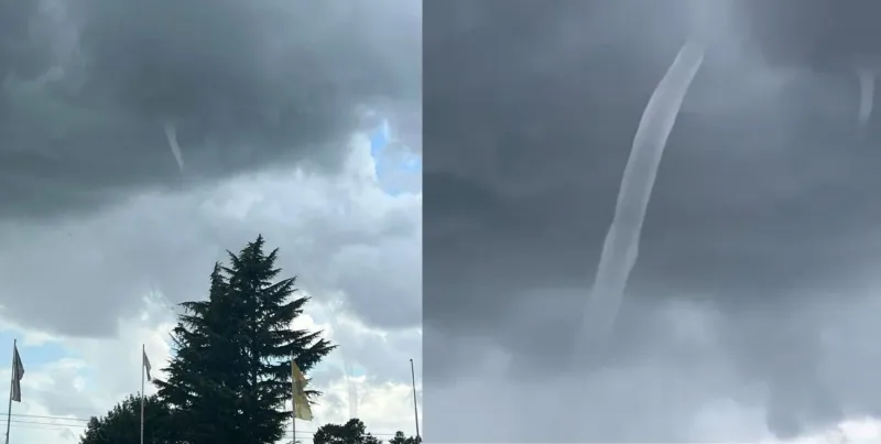Aparición de trombas terrestres en el sur de Santa Fe