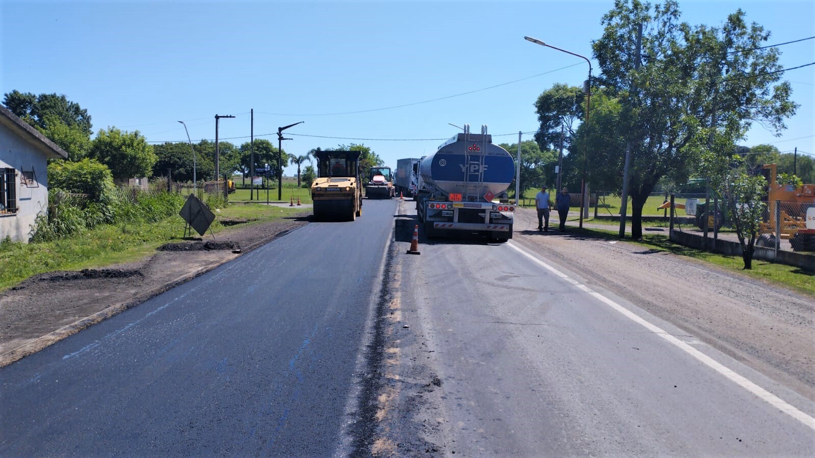 Avanza la recupeación de la RN 11 a la altura de Llambi Campbell