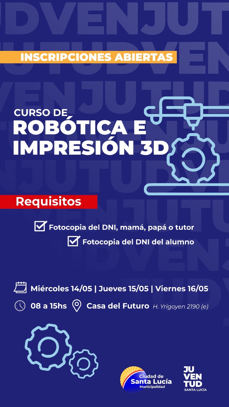 SANTA LUCÍA: Curso de Robótica e Impresión 3D