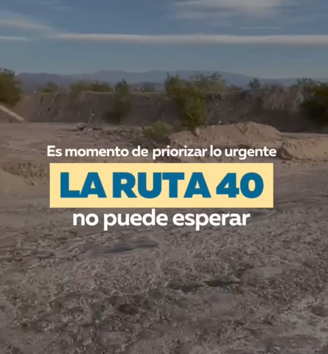 JÁCHAL: «reclama por una Ruta 40 en condiciones»