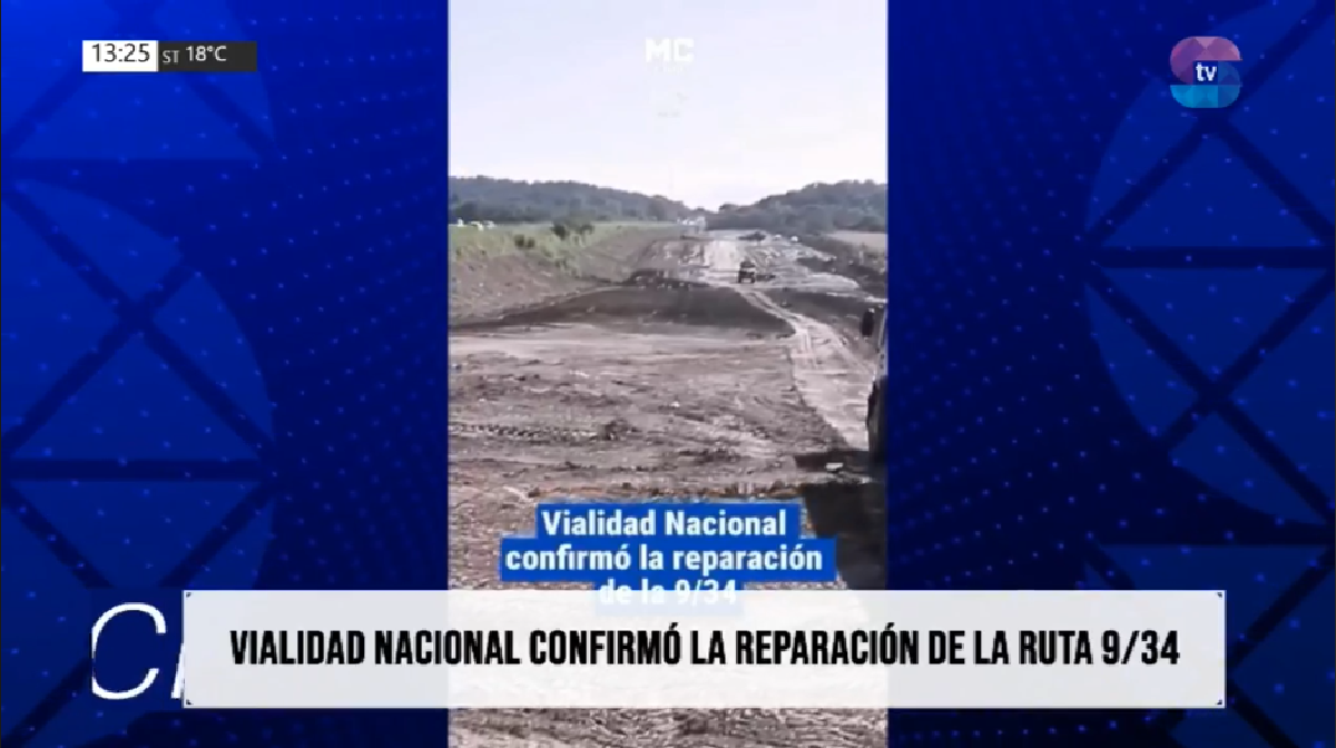 RUTA 9-34.png Ruta 9/34: Vialidad anunció obras en tres etapas para recuperar el tramo