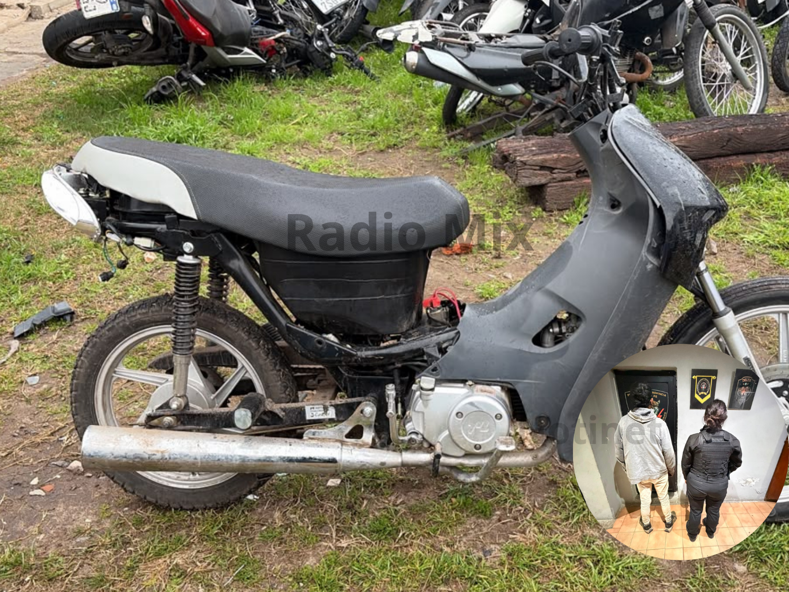 San Lorenzo: Circulaban en una moto robada