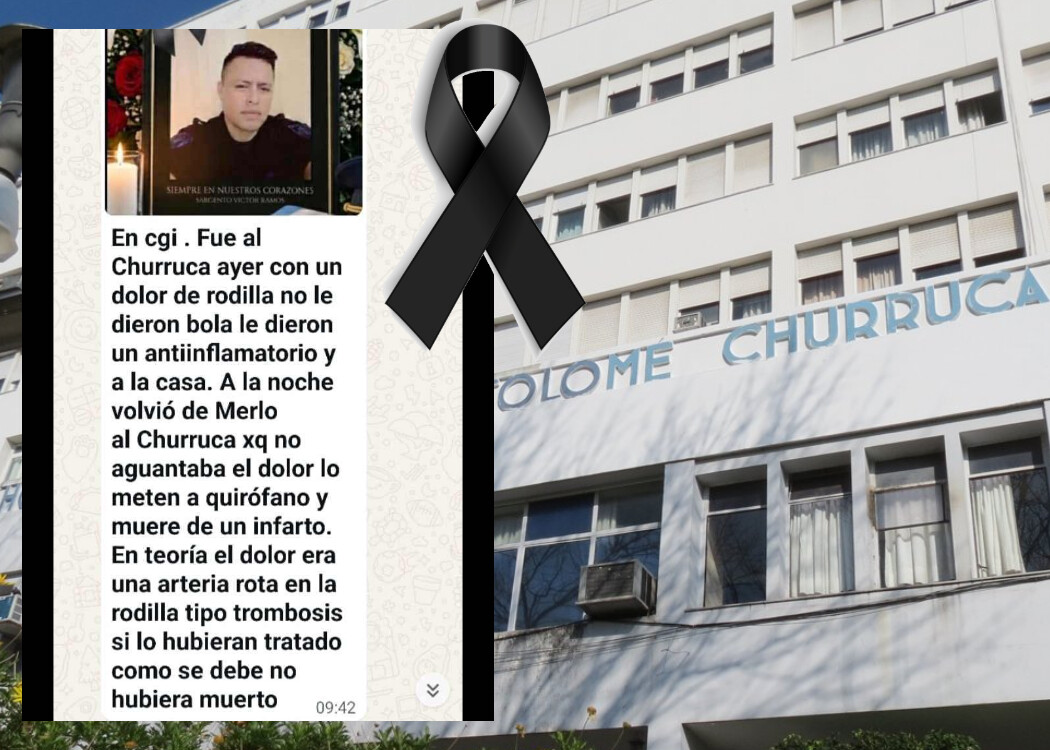 Grave denuncia por la situación del Hospital Churruca: murió un sargento de la Policía Federal
