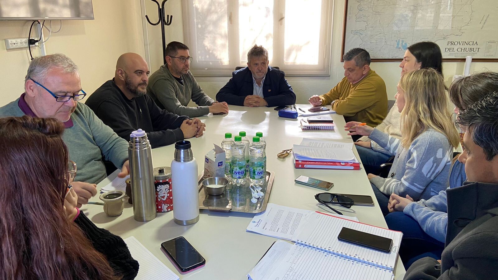 Rawson: Municipios y Provincia se reunieron para aunar criterios en la prevención de incendios de pastizales