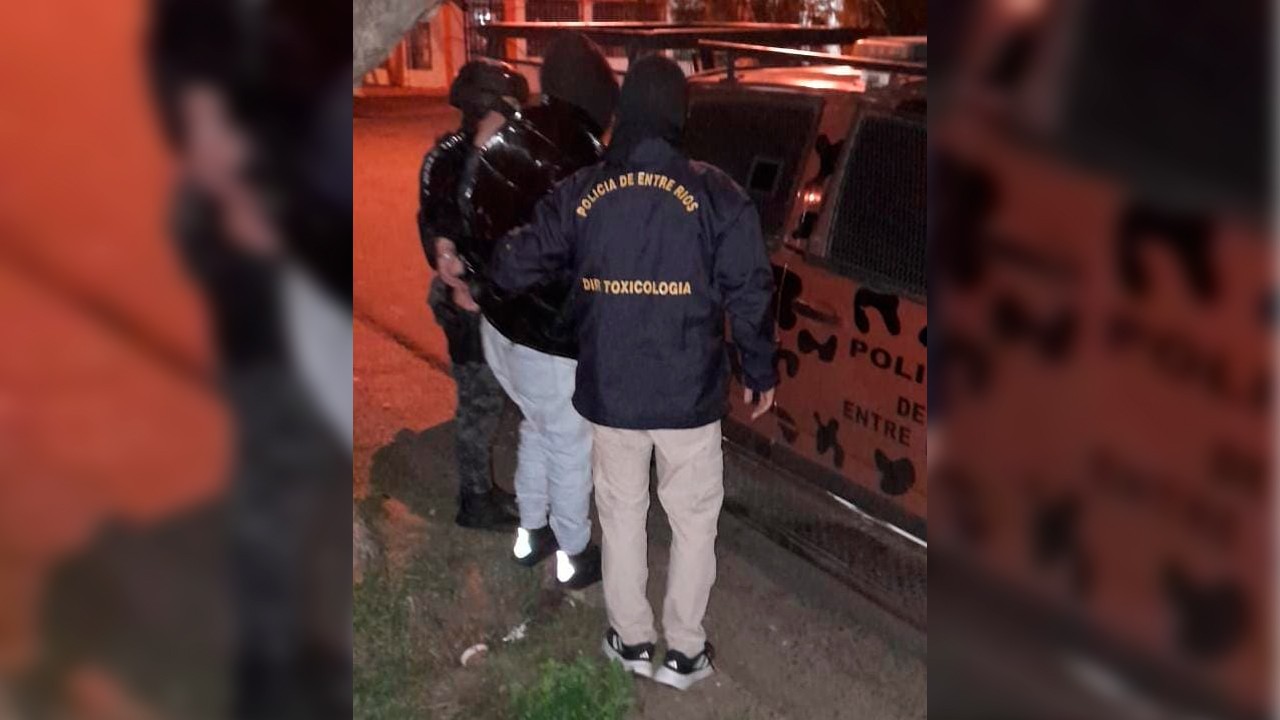 Secuestraron cocaína y detuvieron a un joven en un allanamiento por narcomenudeo en Federación