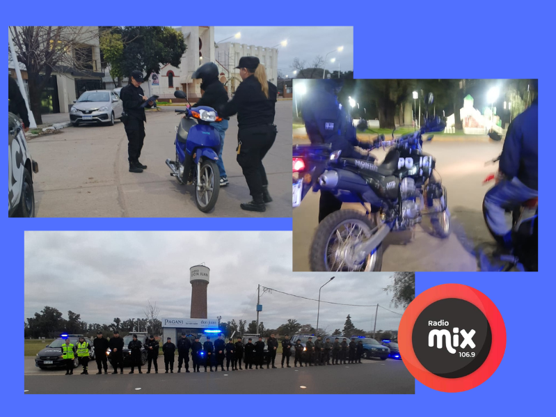 Operativo de saturación policial en Capitán Bermúdez