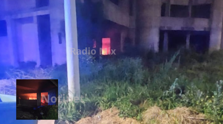 Incendio intencional en el edificio abandonado de Delfín Zacarías en San Lorenzo