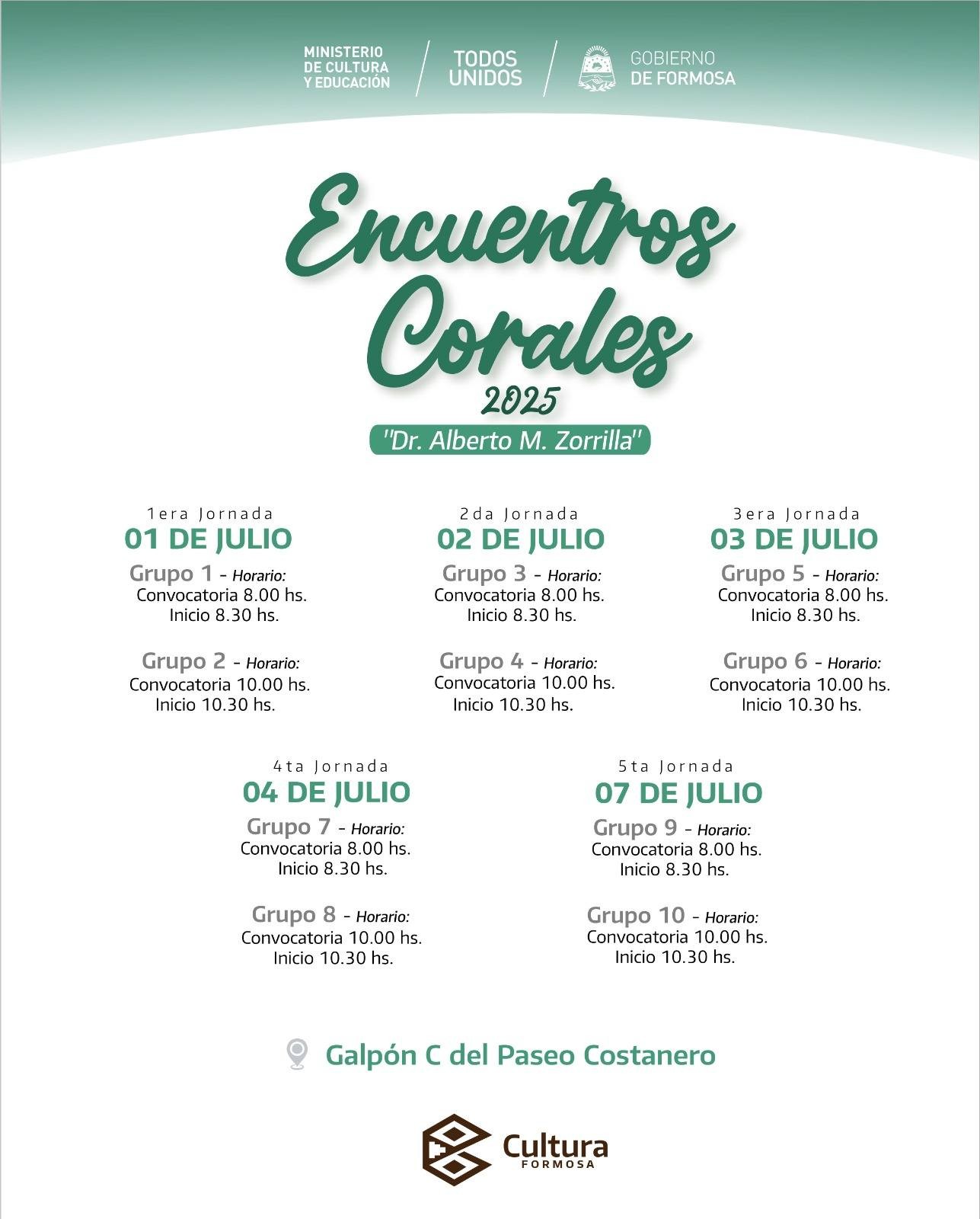Da inicio la edición 2025 de Encuentros Corales del Nivel Primario