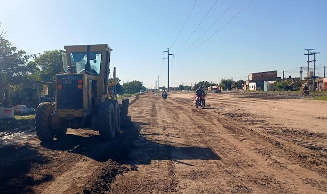 Sin título.jpg La comuna priorizó este miércoles la recomposición de calles en distintos barrios