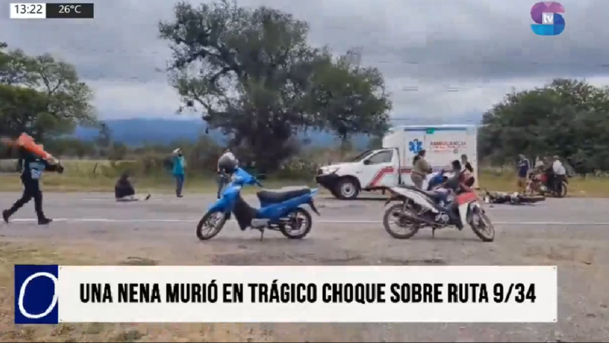 Siniestro vial.png Metán: siguen las pericias tras el accidente que dejó una menor fallecida