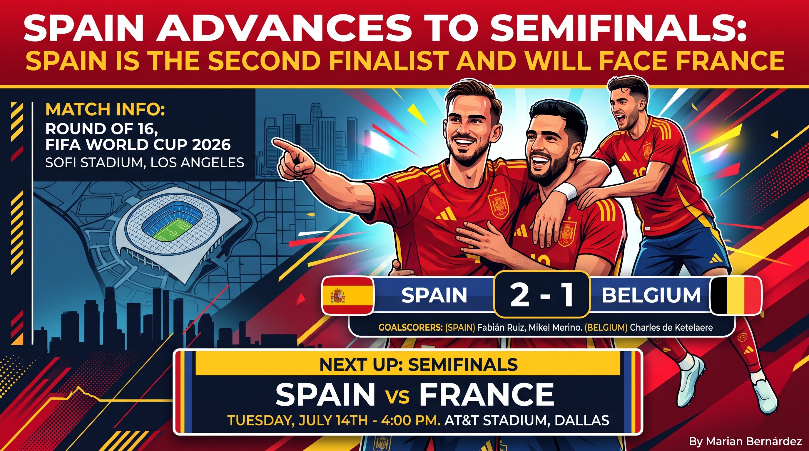 ESPAÑA ES EL SEGUNDO FINALISTA Y SE ENFRENTARÁ A FRANCIA