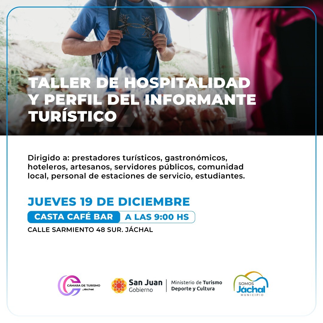 JÁCHAL: taller de Hospitalidad del Informante Turístico