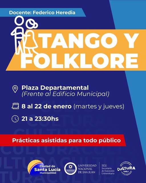 Tango y Folklore en la Plaza Departamental de SANTA LUCÍA