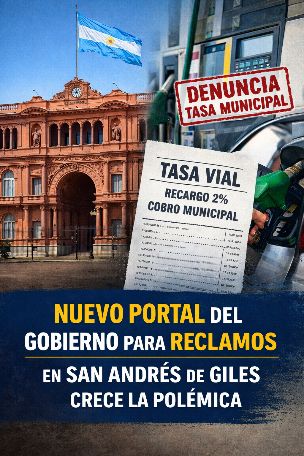 TASA MUNICIPAL.png El Gobierno Nacional habilitó un canal para denunciar tasas municipales y el debate llega a San Andrés de Giles