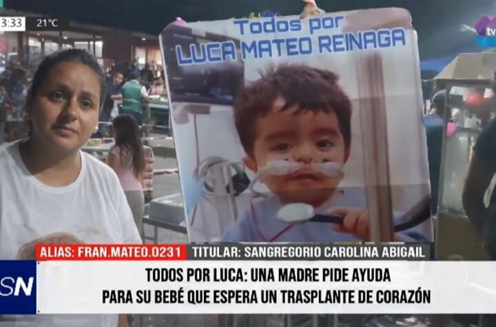 Metán se moviliza por Luca, el bebé que espera un corazón Metán se moviliza por Luca, el bebé que espera un corazón