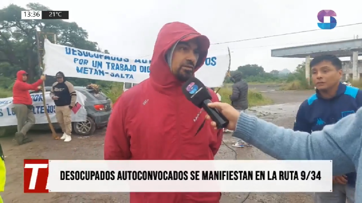 TRABAJADORES.png Cortes intermitentes en la Ruta 9/34: desocupados reclaman trabajo y obras viales