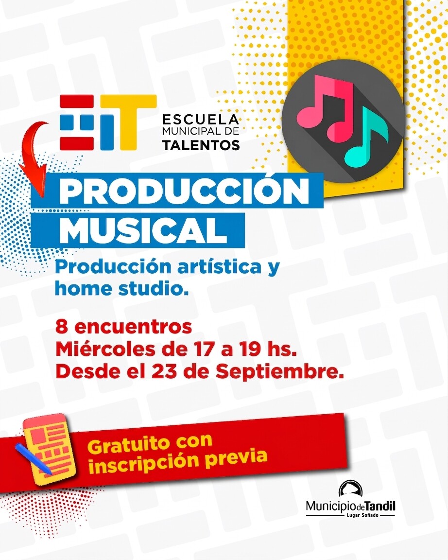 La Escuela Municipal de Talentos abre la inscripción al curso de Producción Musical