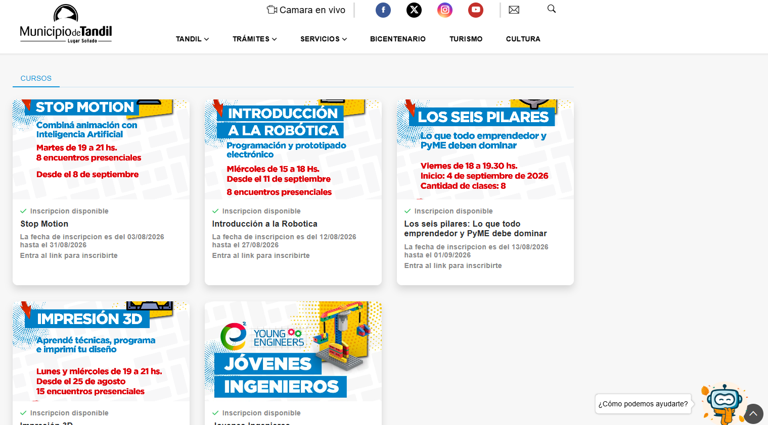La Escuela Municipal de Talentos ofrece nuevos cursos de formación tecnológica y para emprendedores