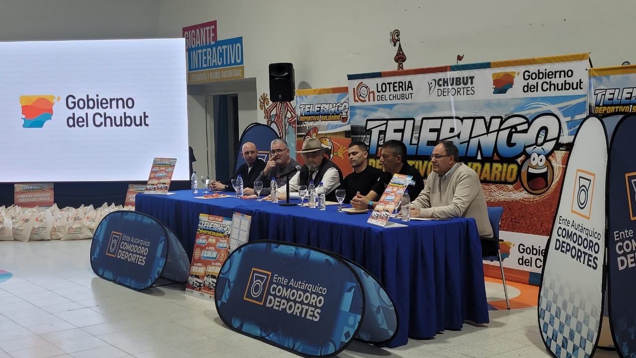 Lotería del Chubut presentó el Telebingo Deportivo Solidario en Comodoro Rivadavia