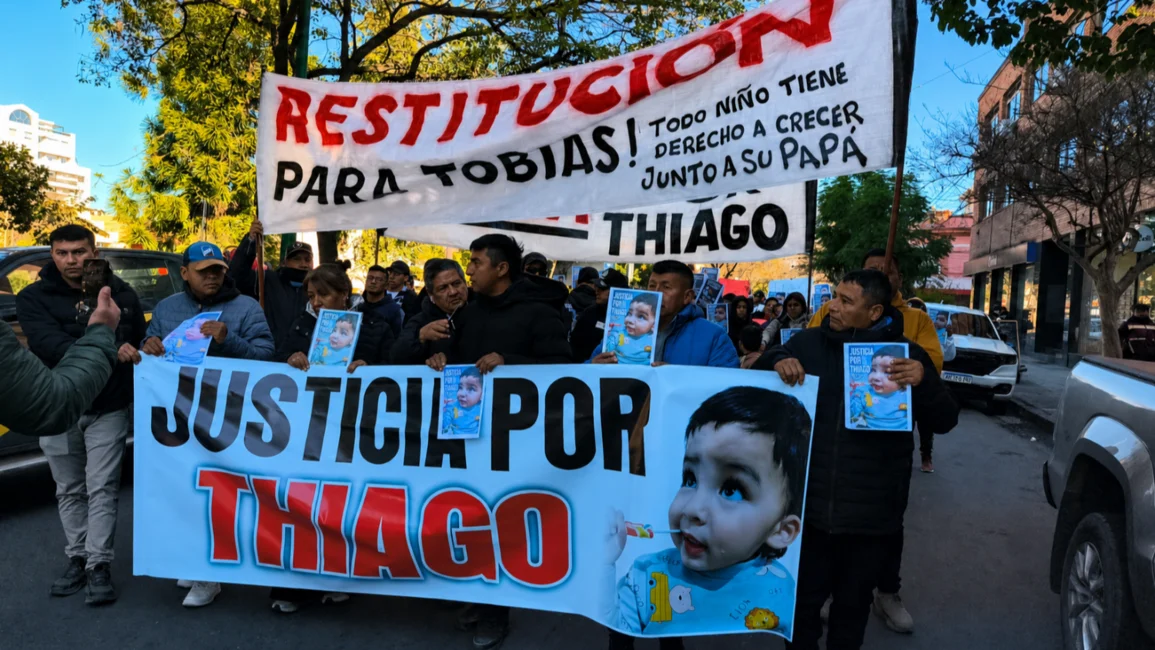 Tobias.webp El padre de Thiago reclamó la restitución de Tobías y fue recibido por la Secretaría de Primera Infancia