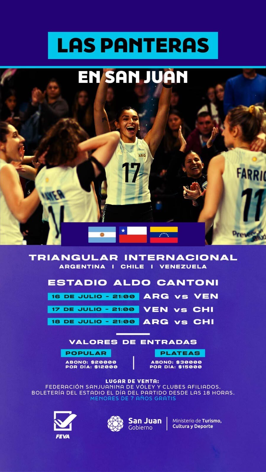 Ya están a la venta las entradas para alentar a Las Panteras en San Juan